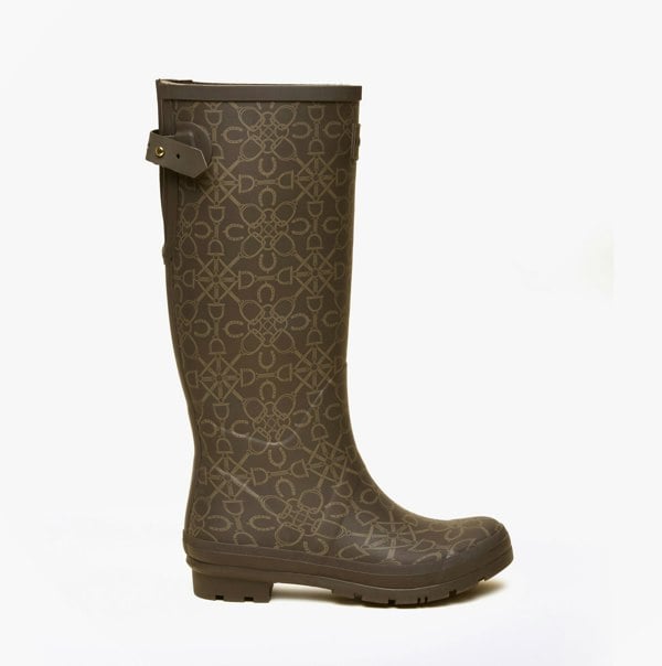 Joules WELLY PRINT Womens Wellington Boots Brown