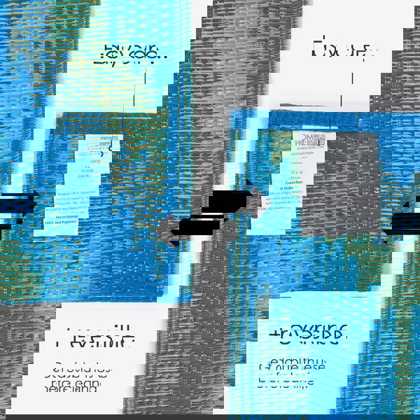 HOMESCAPES Outdoor Rug Luxury Waterproof Reversible Recycled, For Garden, Amber Ikat