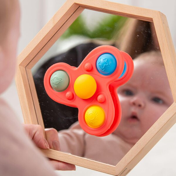 tickit SiliSoft® Jumbo Spinner (Rainbow)