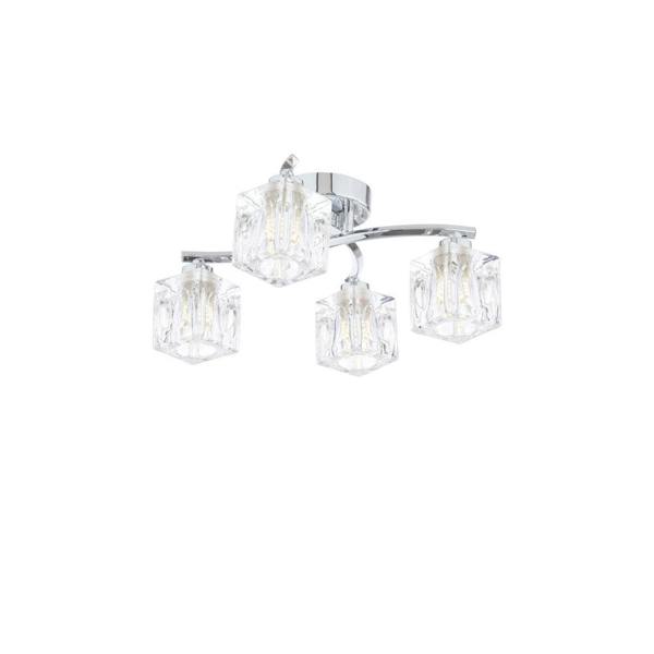 Pagazzi Lighting Coraline 4-Light Polished Chrome Semi-Flush Ceiling Light