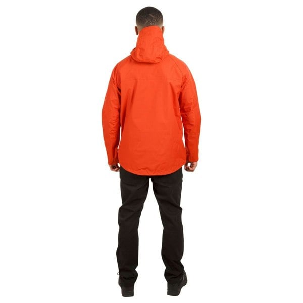 Trespass Men's Corvo Hooded Full Zip Waterproof Jacket/Coat - Burnt Orange