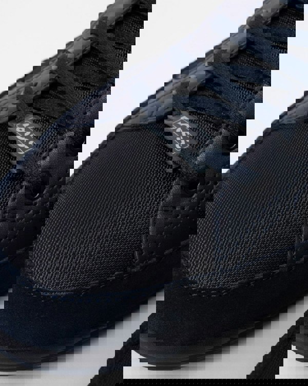 BOSS Orange Saturn Mens Low Profile Mixed Material Trainers With Suede and Faux Leather NOS - Dark Blue 401