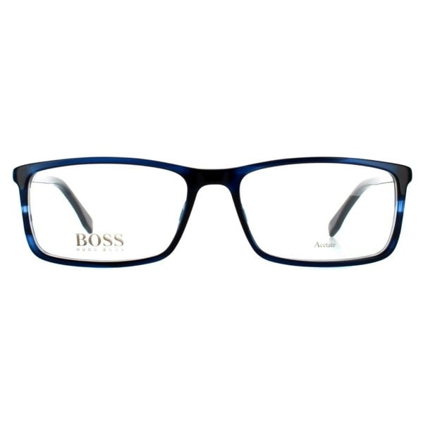 Hugo Boss Glasses Frames BOSS 0680/IT 38I Blue Horn Men