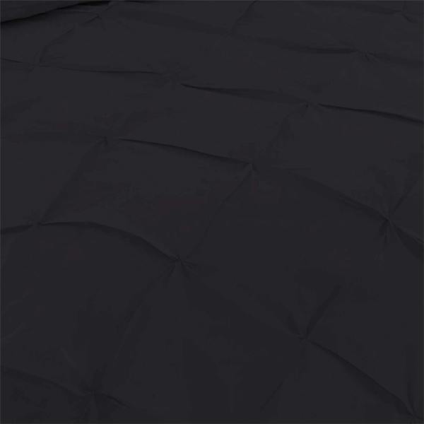Alexander Pintuck Black 2719 Duvet Cover Set