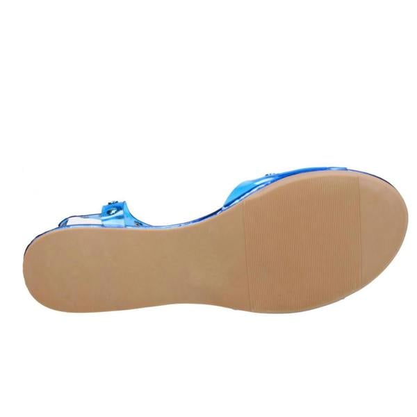 Spot On Ladies Spot On Flat Studded Jelly Sandal