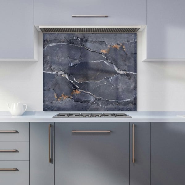 Warren Reed - Designer Polished Slate Grey Quartz Effect Kitchen Splashback