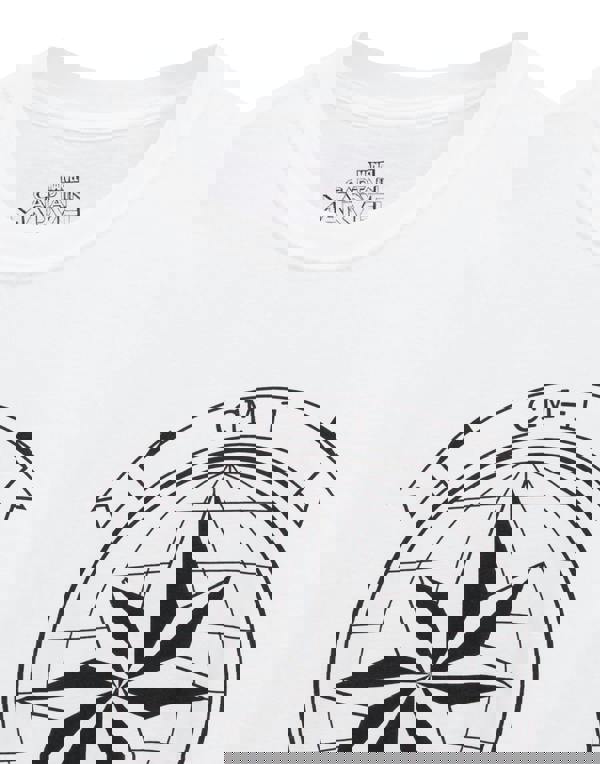 Marvel Womens White Captain Marvel Short Sleeved T-Shirt