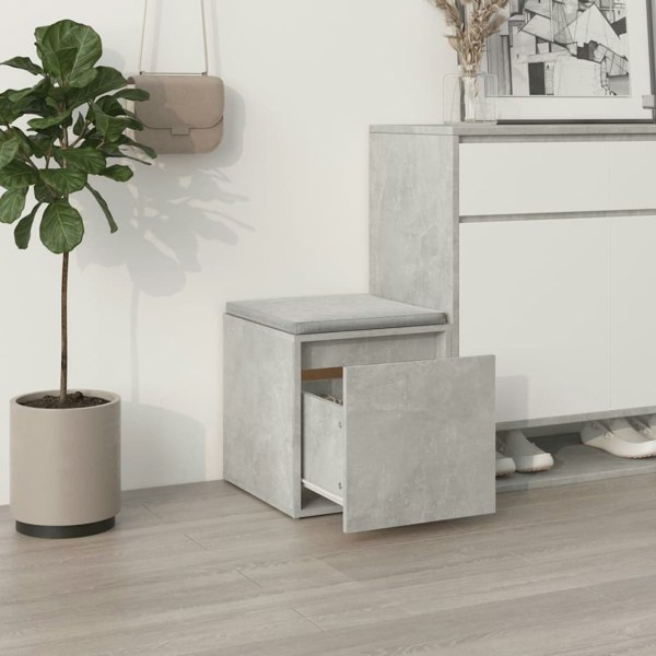 Berkfield Box Drawer Concrete Grey 40.5x40x40 cm Engineered Wood