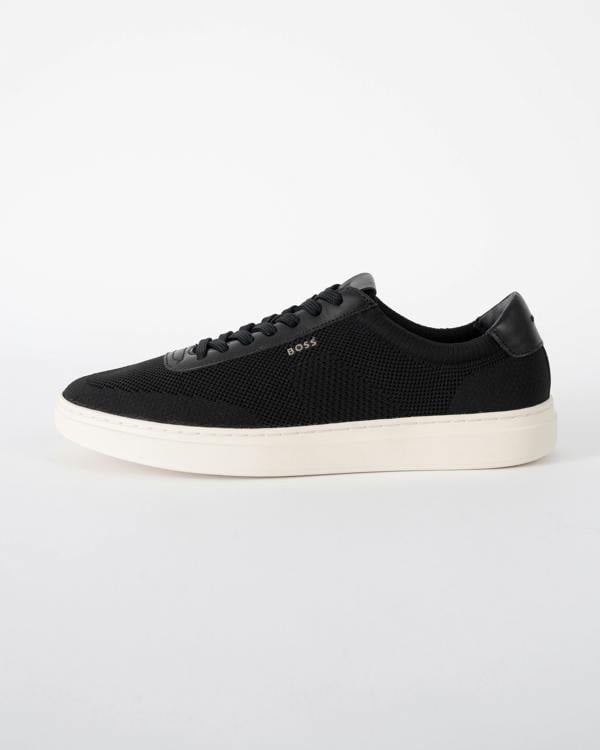 side back of BOSS Orange Kieran_Tenn_knal Mens Trainers in Black