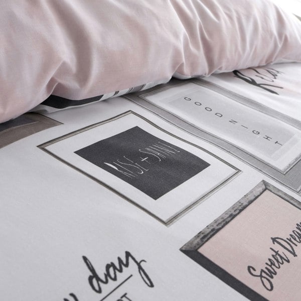 Catherine Lansfield Sleep Dreams Reversible Duvet Cover Set