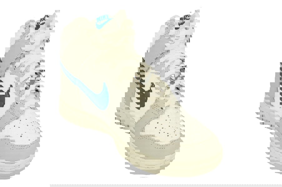 Nike Womens Dunk Hi Fls Trainers Dr7855  100 - Summit White Grey Fog 100 - Photo 3