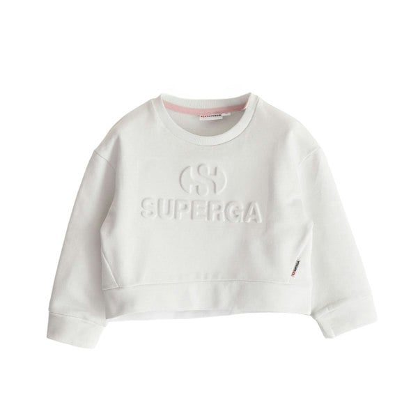 Superga Kids Logo Sweatshirt - White