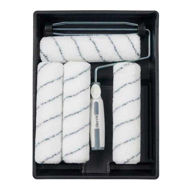 Harris Seriously Good Walls And Ceilings Medium Pile Paint Roller Sleeve Set (Pack of 4) - White - 