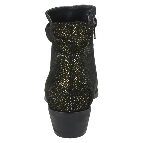 Spot On Girls Spot On Mid Heel Rouched Ankle Boots