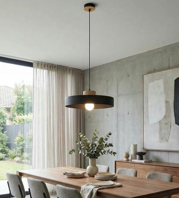 Emibig KIVI Lge Pendant Lamp 1 x E27 Black