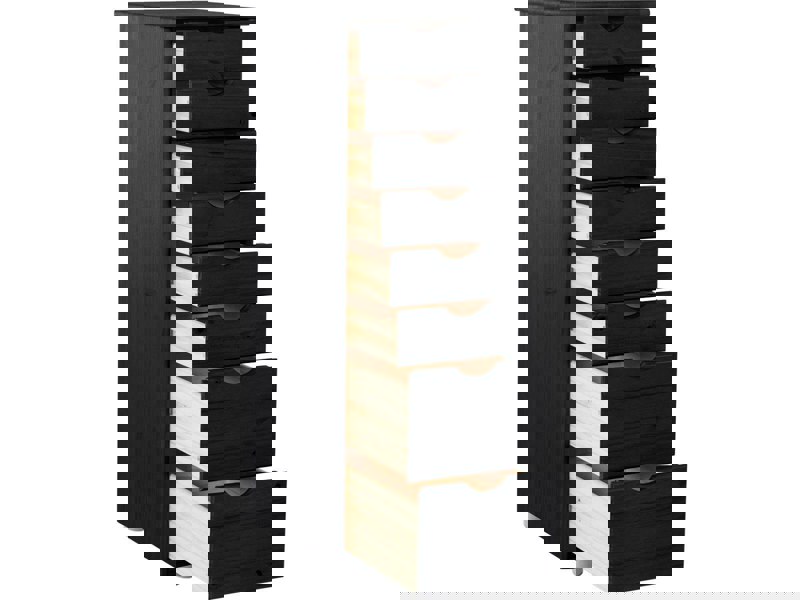 Dorel Home Gava Chest 8Drawers Black 34x39x102cm