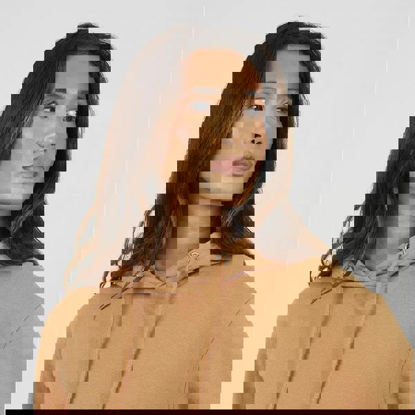 Brave Soul Tan Hoodie With Kangaroo Pocket - Tan Image 4