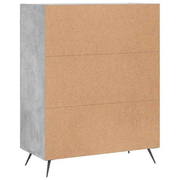 Berkfield Sideboard Concrete Grey 69.5x34x90 cm Engineered Wood