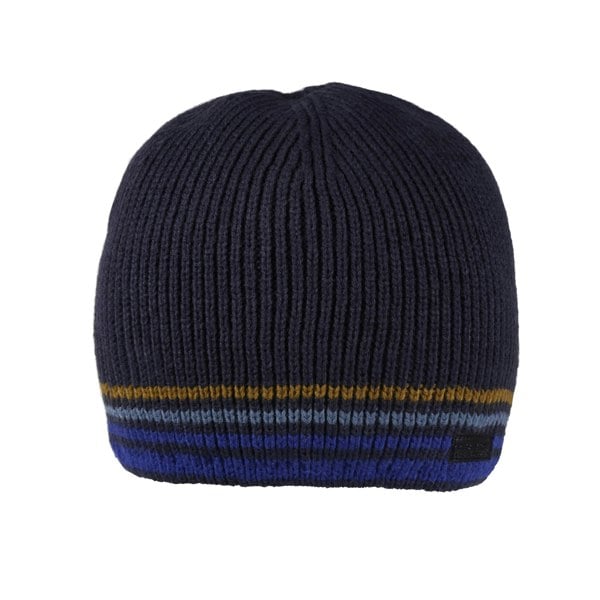 Regatta Mens Balton IV Striped Beanie - Navy