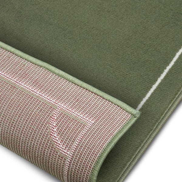 Short Pile Children’s Green Rug Estadio