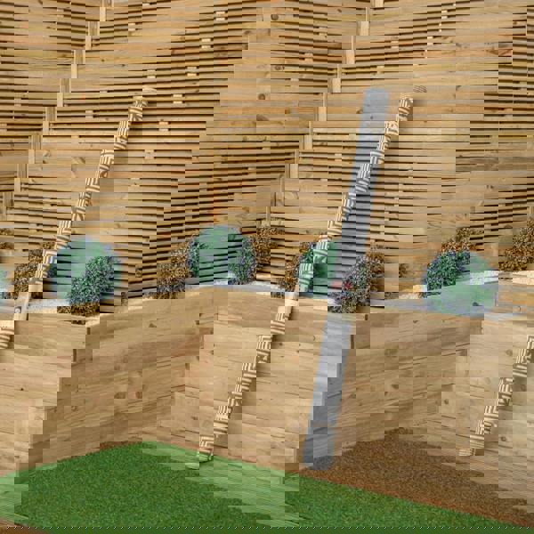 Samuel Alexander 1.5m x 2.1m Alexandria Large Outdoor Alfresco Patio Rug Mat in Grey