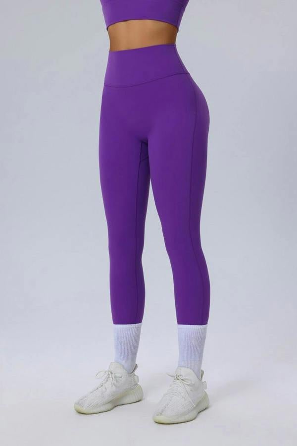 Anniou Sculpting Yoga Leggings - purple