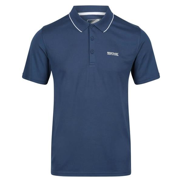 Regatta Mens Maverick V Active Polo Shirt - Moonlight Denim - 