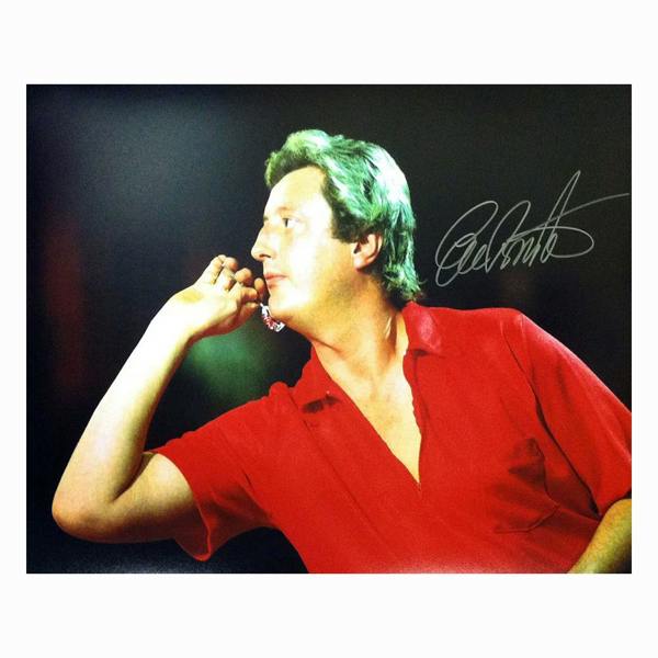 Eric Bristow signed 16x12" photo — Premium framing