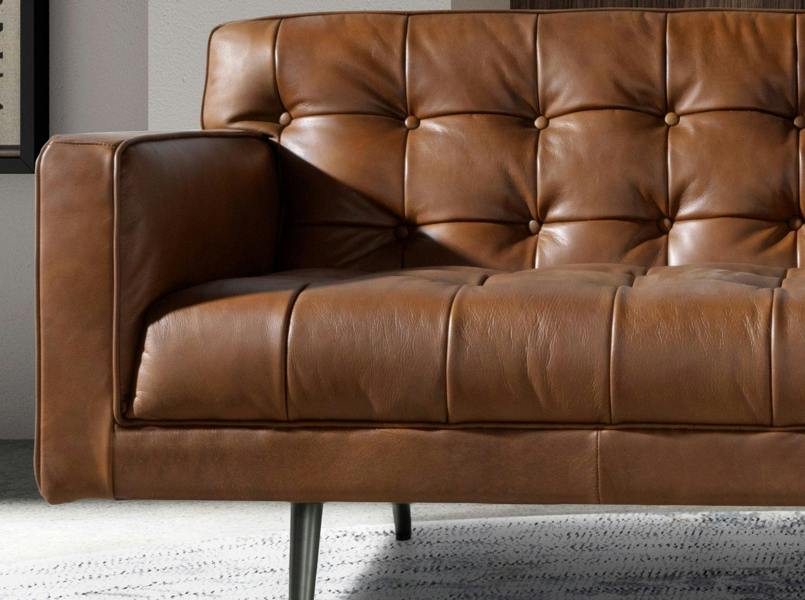 Angel Cerdá Chester sofa in dark brown leather 6224/6225