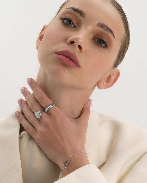 Sterling Silver Dome Ring - Rings - Elk & Bloom