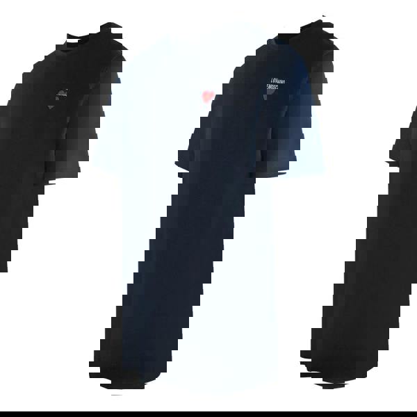 Love Moschino Small Heart Logo Navy Blue T-Shirt - Nova Clothing