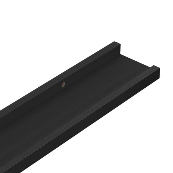 Berkfield Picture Frame Ledge Shelves 2 pcs Black 40x9x3 cm MDF