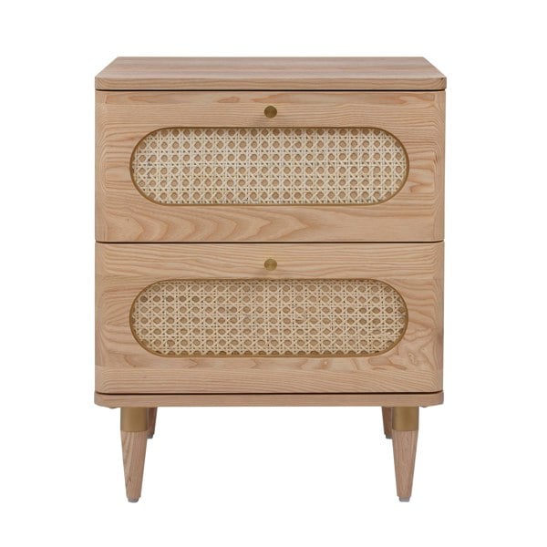 Furniture Edit Carmen Cane Nightstand Bedside Table