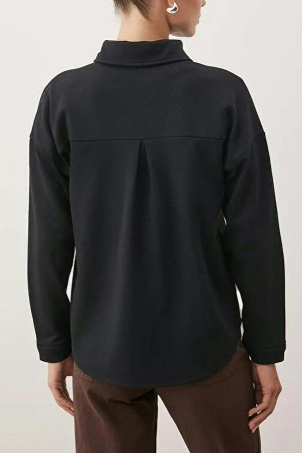 WOVCOR Selanik Polo Collar Button-Down Oversize Shirt