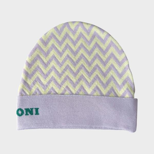 Missoni Multicolour Wool Zig Zag Beanie Hat