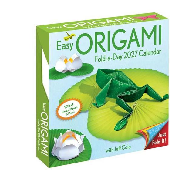 Andrews McMeel Publishing Easy Origami Desk Calendar 2027, Desk Calendars, Day To View, Art, Gift