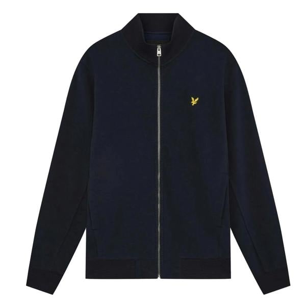 Lyle & Scott Pique Track Top Jacket Dark Navy