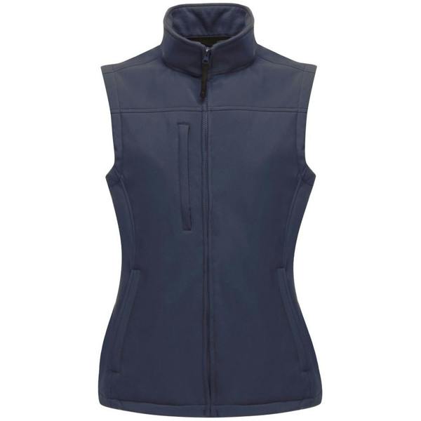 Regatta Womens/Ladies Flux Softshell Bodywarmer / Sleeveless Jacket (Water Repellent & Wind Resistant) - Navy/Navy - 