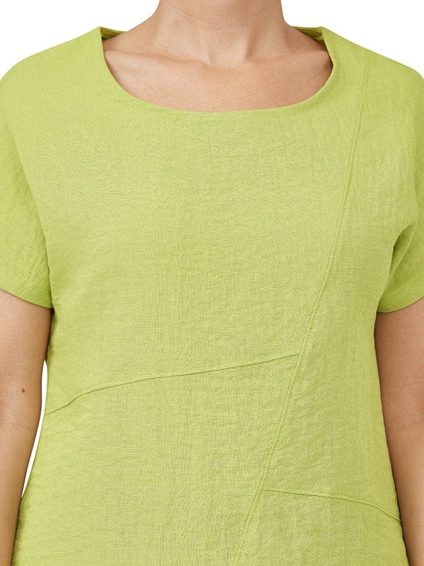 PennyPlain Crosshatch Top - Pistachio