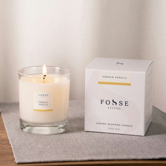 Fosse Living French Vanilla Scented Candle