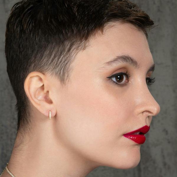 Gold Plated Mini Huggie Hoop Earrings for Women - namana.london