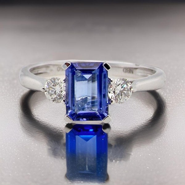 Vintage Tom A NEW Tanzanite and Diamond Ring