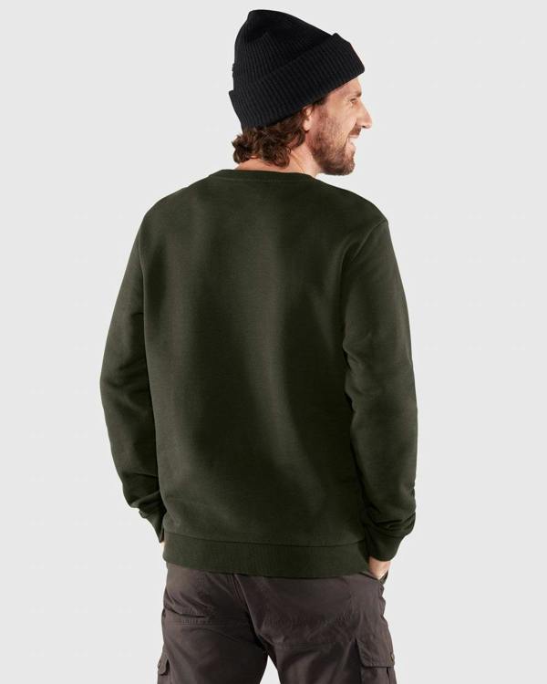 Fjällräven Fjallraven Logo Mens Sweatshirt - Deep Forest 662