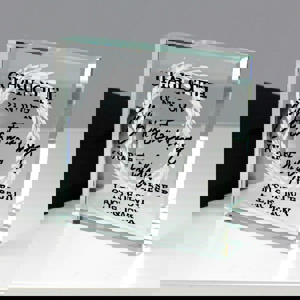 Personalised Memento Company Personalised 'Truly Blessed' Crystal Token