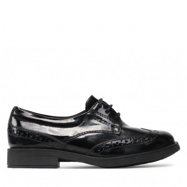 GEOX AGATA Girls Shoes Patent Black