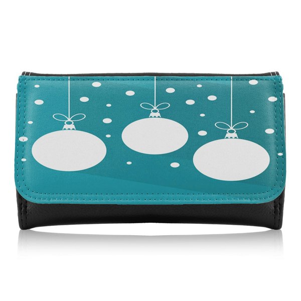 Benjamin Tate Design Green Christmas Baubles Dining Maxi Purse