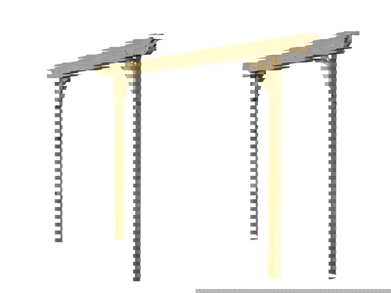 Arbor Garden Solutions Screen Double Beam Pergola, Plant Climbing Arbour - Sculpted Brace
