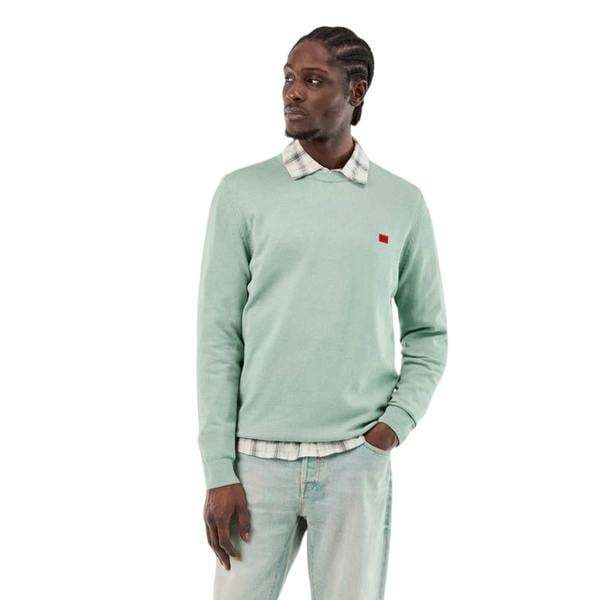 Hugo Boss Mens Cassius C Jumper - Light Green - 