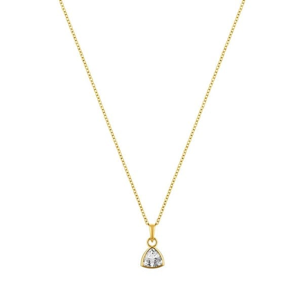 LaBante London Ethically & Sustainably Made Moissanite Infinity Gold Plated Sterling Silver Necklace