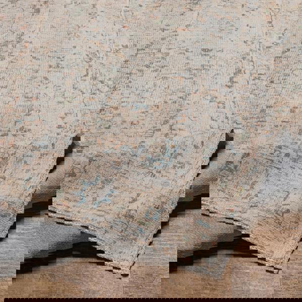 Livabliss Kemer-Washable Beige Grey Blue Traditional Vintage Boho Rug